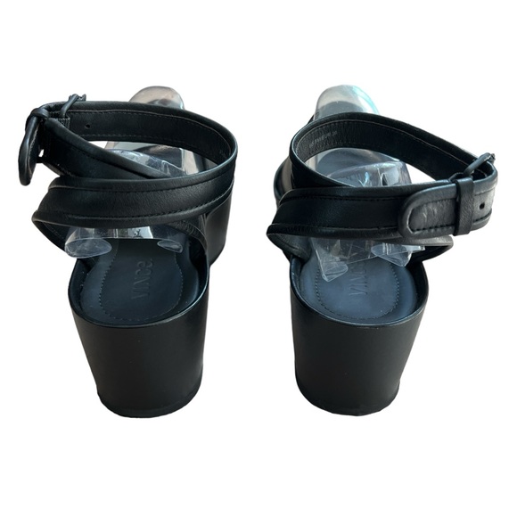 Vince Vienna Open Toe Leather Platform Sandals - Picture 3 of 9